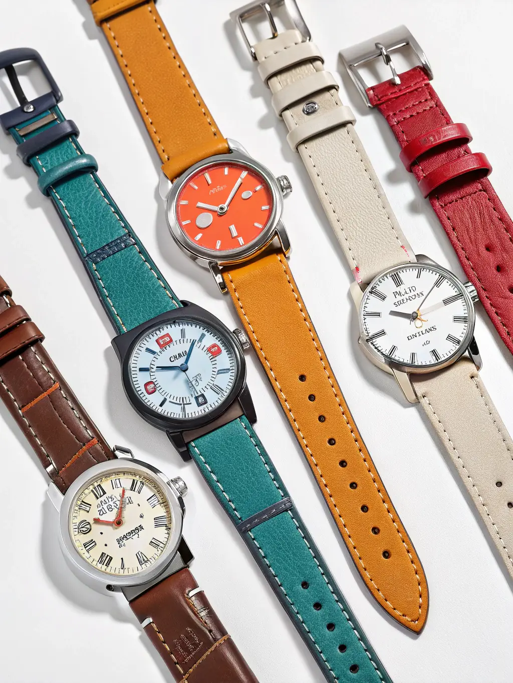 An image illustrating the concept of mixed-batch wholesale, showcasing different watch models being combined in a single order.